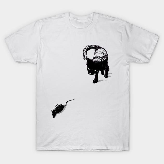 Cat and Mouse Chase! T-Shirt by Area31Studios